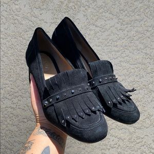 Franco Sarto Suede Heels